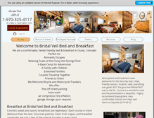 Tablet Screenshot of bridalveilbnb.com